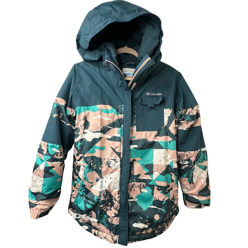 Columbia XL Youth Unisex Mighty Mogul II Jacket Pink & Teal Winter Ski Snowboard